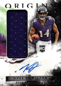 2022 Panini Origins - Rookie Jumbo Jersey Autographs Kyle Hamilton #182 RC MEM - Bild 1 von 2