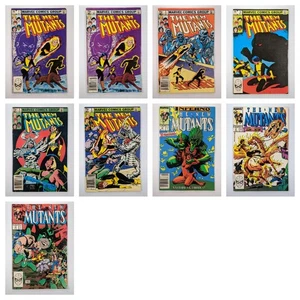 ⚡Marvel The New Mutants Comic Lot of 9  Key Team Debut Bob McLeod 1983 Mid Grade - Picture 1 of 10