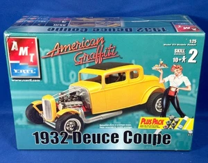 Neu 1932 Ford Deuce Coupe American Graffiti 1:25 AMT MODEL KIT Skill 2 Ertl 2003 - Bild 1 von 10