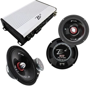 B2 Audio RAGE 4 Channel 1.2k 4 Ohm Amplifier W/ 2 RIOT8P Sets COMBO-12 - Picture 1 of 5