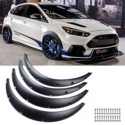 Matte Fender Flares Extra Wide Flexible Wheel Arches Widebody For Ford Focus ST - Imagem 1 de 4