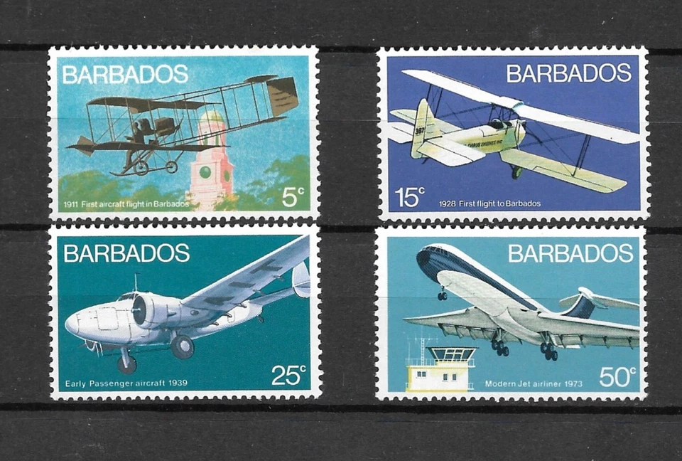 Barbados 1973 Aviación, Juego Completo MNH (B472) Foto 1 de 1