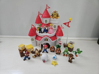 Nintendo Super Mario Mushroom Kingdom Castle Playset Peach Castle And Figures - Image 1 of 4