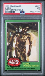 1977 Star Wars #207 C-3PO Anthony Daniels PSA 7 - Picture 1 of 2