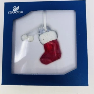 SWAROVSKI Crystal Santa's Stocking Christmas Ornament 0944872 MIB - Picture 1 of 6