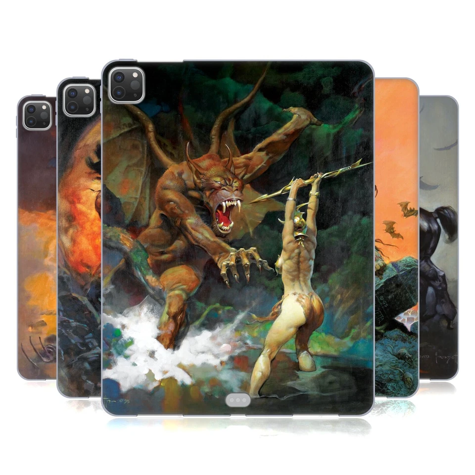 OFFICIAL FRANK FRAZETTA MEDIEVAL FANTASY SOFT GEL CASE FOR APPLE SAMSUNG KINDLE - Image 1 of 4