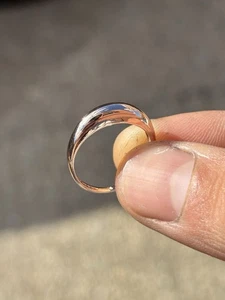 Vintage 9ct Rose Gold Hollow Dome Ring 9k Hallmarked 1.64g - Size L 1/2 - Picture 1 of 9