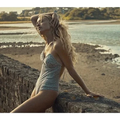 Nuevo con etiquetas Traje de baño Doen Tropez de una pieza en madera de brezo floral algodón bata Traje de baño XL Foto 1 de 4