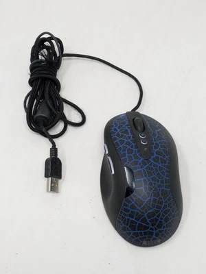 Logitech G5 Gaming Mouse Wired Blue M-UAH113A Used Tested - Image 1 of 4