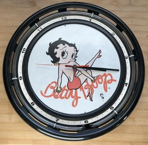 Betty Boop Neon Clock Sign - King Features 2002 (Untested) - Picture 1 of 5