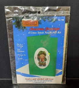 SEALED 1987 TITAN COUNTED CROSS STITCH GREETING CARD KIT # 738 - Picture 1 of 5