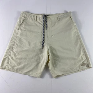 Pantalones Cortos AFTCO Para Hombre 34 Beige Pesca Cordón Bolsillos Exterior 8" Entrepierna - Imagen 1 de 11