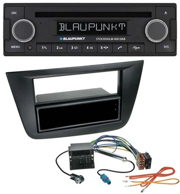 Blaupunkt MP3 Bluetooth DAB CD USB Autoradio für Seat Toledo Altea ab 05 schwarz - Bild 1 von 4