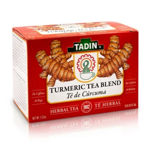Mezcla de té de hierbas de cúrcuma Tadin. Refuerzo del sistema inmunológico y de energía. 24 bolsas. 0,84 oz - Imagen 1 de 5
