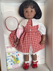 Vintage 1996 Retired 19.5" Gotz Doll Brunette Hair Brown Skin Collette NICE!! - Picture 1 of 12