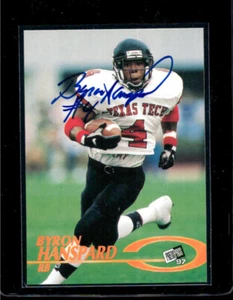 1997 Press Pass  #  9  Byron Hanspard    RC  RB  On Card Auto  Falcons - Picture 1 of 2