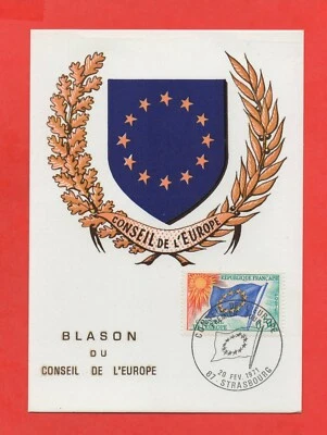 FDC 1971 - Blason du Conseil de l'Europe   ---  (K302) - Photo 1/2