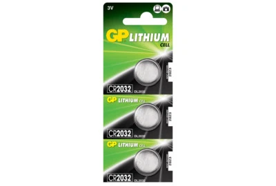 3 x GP Lithium CR2032 DL2032 CR 2032 3V Coin Cell Batteries - Image 1 of 2