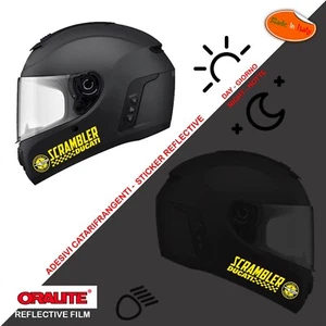 Ducati scrambler reflective helmet stickers reflective helmet 2 pcs. Dx-Sx - Picture 1 of 4