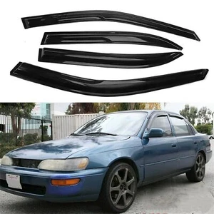 For 1993-1997 Toyota Corolla JDM Window Visors Vent Shade Rain Guards Deflector - Picture 1 of 15