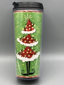 Starbucks Christmas Tumbler 16 oz Elf Tree Green Red NOS Neu mit Etikett Vintage 2005 Neu mit Etikett - Bild 1 von 7