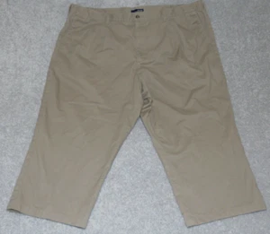 Pantalones Chino Algodón 50X24 Beige Clásico Plisado Frontal Edición Básica Para Hombre - Imagen 1 de 10
