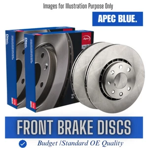 Brake Discs Pair Front FOR VW LT II 2.3 2.5 2.8 96->06 Diesel Petrol Blue - Picture 1 of 4