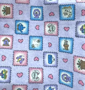 Vintage Fabric Easter Spring Patchwork Print General Fabrics BT Half Y #6 - Picture 1 of 4
