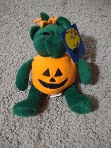 March of Dimes Halloween Oso Calabaza Peluche 7" Gorro 4036 Calabaza Calplush - Imagen 1 de 10