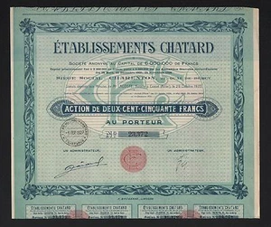 Etablissements CHATARD, négoce de vins (CHARENTON) (C) - Picture 1 of 1