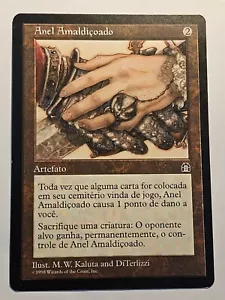 Jinxed Ring●Stronghold●MTG●PORTUGUESE●RARE●1998●NM●1818 - Picture 1 of 2