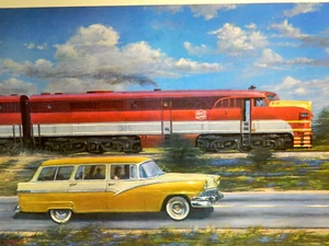 Railroad Art,Winfield,"Smitten by Miss Katy", out of print.Signed #'ed 149/500. - Picture 1 of 1