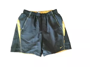 Nike Gray Orange Swim Shorts Trunks Size Large - Picture 1 of 4