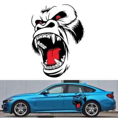 Car Sticker Horror Ape Totem Graphics Vinyl Decal Decorative Auto Accessories - Image 1 of 4
