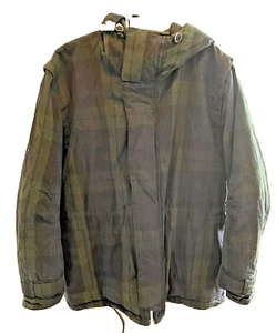CH Carolina Herrera Men L Snow Ski Winter Puffer MacCallum Tartan Plaid Hooded - Picture 1 of 14