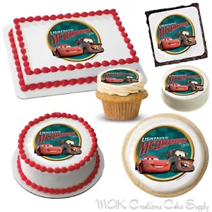 CARS McQueen & Mater Edible Toppers ~ 21 sizes Available ~Cake, Cookies & More - Picture 1 of 6