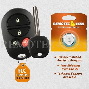Keyless Entry Remote for 2004 2005 2006 2007 2008 Toyota Solara Fob Car Key - Picture 1 of 5