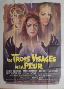 BLACK SABBATH - BAVA / KARLOFF / VAMPIRO - LESBIANA - CARTEL DE PELÍCULA GRANDE ORIGINAL - Imagen 1 de 1