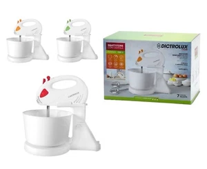 Sbattitore elettrico con ciotola coppa  mixer frusta elettrica 7 velocità 150 W - Imagen 1 de 3