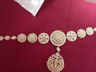 Gold Plated Bollywood Style Kundan Headband Mathapatti Shees Full Tikka Jewelry