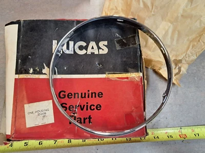 1 NOS Lucas 552686 Inner Headlight Ring for Jaguar 1948- 54  XK120 - Image 1 of 3