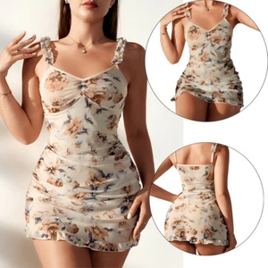 Women's Sexy Nightdress Slim-fit Sleepwear Babydoll Teddy Sleepwear Nightwear US - Picture 1 of 7