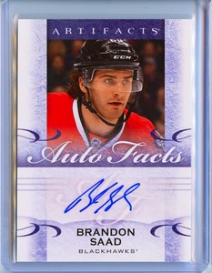 Upper Deck - Artifacts Autofacts - Brandon Saad