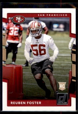 2017 Donruss Reuben Foster RC #382 San Francisco 49ers - Image 1 of 2