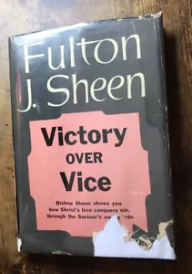 Victory Over Vice Fulton J. Sheen HC/DJ 1953 Reprint Ed. Rare - Picture 1 of 9