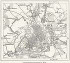 FRANCE. Lille, sketch map c1885 old antique vintage plan chart