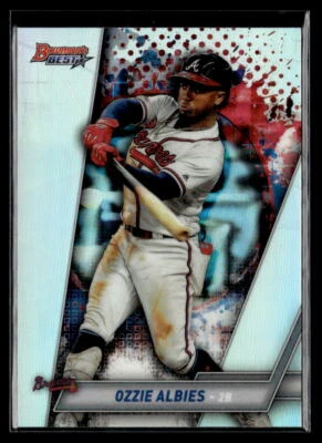 Ozzie Albies - 2019 Bowman's Best Refractor #54 Atlanta Braves - Image 1 of 2
