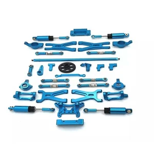 Alloy metal Upgraded parts Blue For WLtoys 1/18 184008 Brushless Electric Rc car - Picture 1 of 16