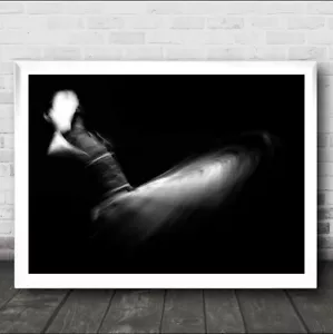 Twister Ii Abstract Architecture B&W Shadow Pattern Wall Art Print - Picture 1 of 1