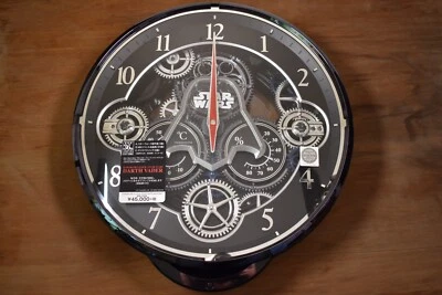 STAR WARS CLOCK RHYTHM KARAKURI CLOCK RARE DARTH VADER 4MN533MC02 VGC SWAROVSKI - Image 1 of 4